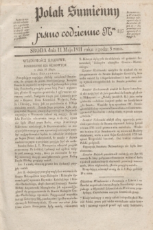 Polak Sumienny : pismo codzienne. 1831, Ner 137 (11 maja)
