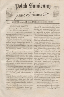 Polak Sumienny : pismo codzienne. 1831, Ner 147 (21 maja)