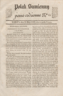 Polak Sumienny : pismo codzienne. 1831, Ner 154 (28 maja)