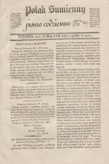 Polak Sumienny : pismo codzienne. 1831, Ner 157 (31 maja)