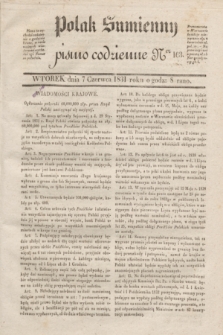 Polak Sumienny : pismo codzienne. 1831, Ner 163 (7 czerwca)