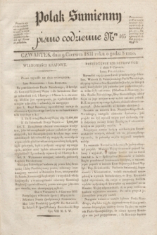 Polak Sumienny : pismo codzienne. 1831, Ner 165 (9 czerwca)