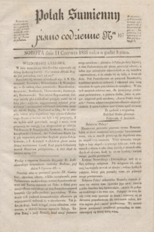Polak Sumienny : pismo codzienne. 1831, Ner 167 (11 czerwca)