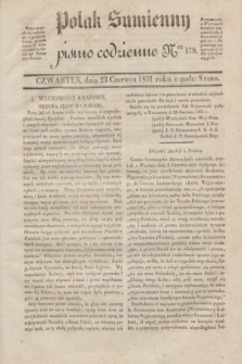 Polak Sumienny : pismo codzienne. 1831, Ner 179 (23 czerwca)