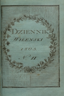 Dziennik Wileński. [T.1], Ner 2 (may 1805)