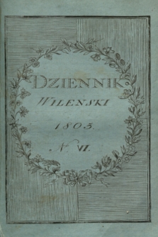 Dziennik Wileński. [T.2], Ner 6 (wrzesień 1805)