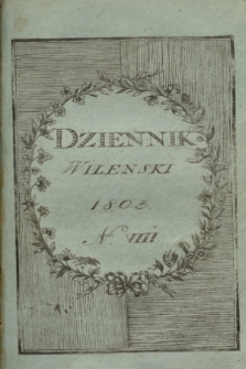 Dziennik Wileński. T.3, Ner 8 (listopad 1805)