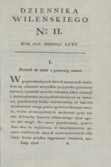 Dziennik Wileński. [R.2], [T.4], Ner 11 (luty 1806) + wkładka