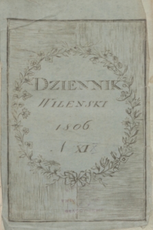 Dziennik Wileński. R.2, [T.7], N. 19 (październik 1806)