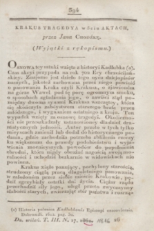 Dziennik Wileński. T.3, N. 17 ([maj] 1816)