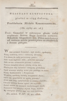 Dziennik Wileński. T.4, N. 20 ([sierpień] 1816)
