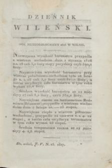 Dziennik Wileński. T.5, N. 25 ([styczeń] 1817)