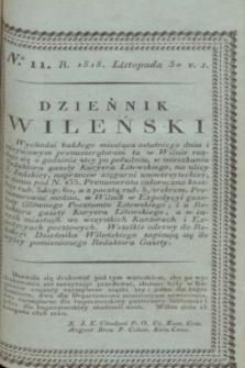 Dziennik Wileński. T.2, N. 11 (listopad 1818)