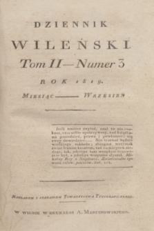 Dziennik Wileński. T.2, nr 3 (wrzesień 1819)