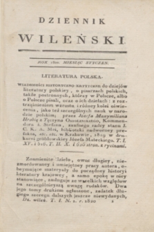 Dziennik Wileński. T.1, N. 1 (styczeń 1820)