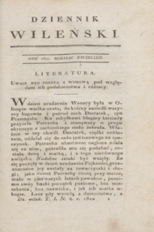 Dziennik Wileński. T.1, N. 4 (kwiecień 1820)