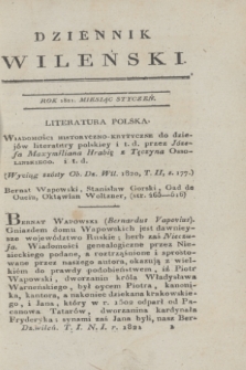 Dziennik Wileński. T.1, N. 1 (styczeń 1821)