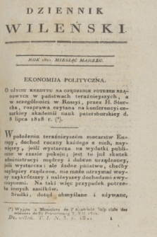 Dziennik Wileński. T.1, N. 3 (marzec 1821)