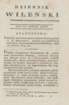 Dziennik Wileński. T.2, N. 3 (lipiec 1821)