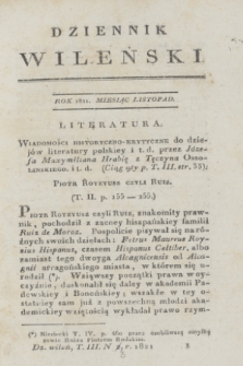 Dziennik Wileński. T.3, N. 3 (listopad 1821)