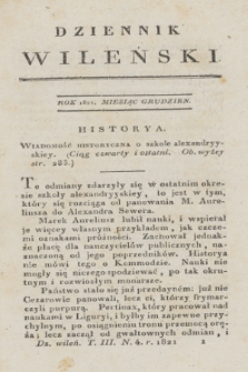 Dziennik Wileński. T.3, N. 4 (grudzień 1821)