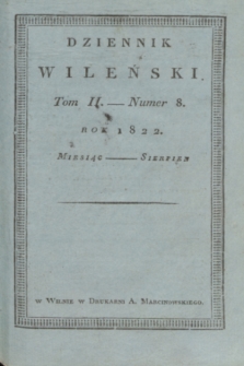 Dziennik Wileński. T.2, N. 8 (sierpień 1822)