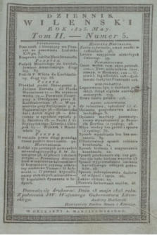 Dziennik Wileński. T.2, nr 5 (maj 1825)