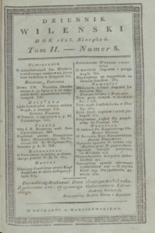 Dziennik Wileński. T.2, nr 8 (sierpień 1825)