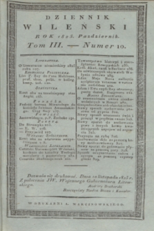 Dziennik Wileński. T.3, nr 10 (październik 1825)