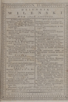 Dziennik Wileński. Literatura Nadobna. T.1, N. 11 (listopad 1826)