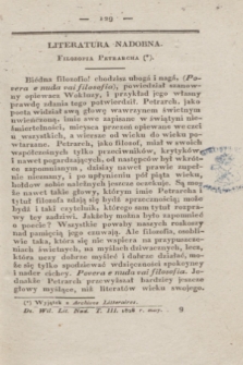 Dziennik Wileński. Literatura Nadobna. T.3, [N. 5] (may 1828)