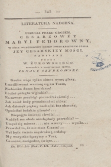 Dziennik Wileński. Literatura Nadobna. T.3, [N. 11] (listopad 1828)