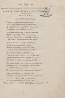 Dziennik Wileński. Literatura Nadobna. T.4, [N. 11] (listopad 1829)