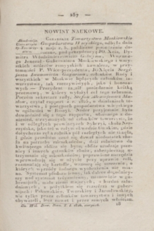 Dziennik Wileński. Nowiny Naukowe. T.1, [N. 8] (sierpień 1826)