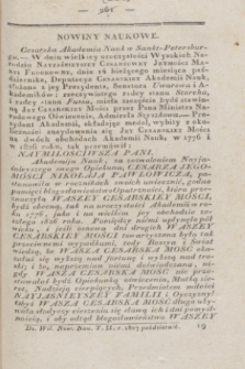 Dziennik Wileński. Nowiny Naukowe. T.2, [N. 10] (październik 1827) + wkładka