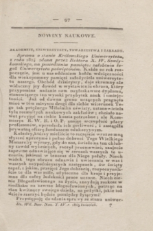 Dziennik Wileński. Nowiny Naukowe. T.4, [N. 4] (kwiecień 1829) + wkładka