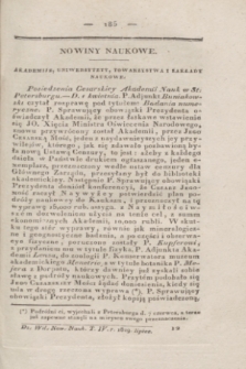 Dziennik Wileński. Nowiny Naukowe. T.4, [N. 7] (lipiec 1829)