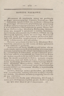 Dziennik Wileński. Nowiny Naukowe. T.4, [N. 9] (wrzesień 1829) + wkładka