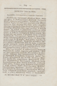 Dziennik Wileński. Nowiny Naukowe. T.5, [N. 11] (listopad 1830)