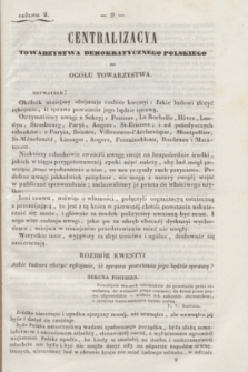 Okólniki Towarzystwa Demokratycznego Polskiego. 1840/1841, okólnik 2 (10 marca 1840)