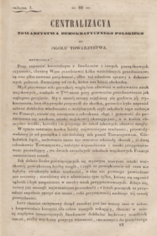 Okólniki Towarzystwa Demokratycznego Polskiego. 1840/1841, okólnik 3 (1 luty/1 maja 1840)