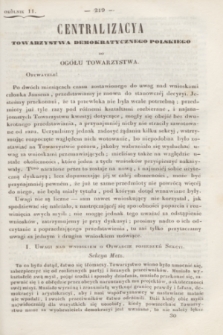 Okólniki Towarzystwa Demokratycznego Polskiego. 1840/1841, okólnik 11 (20 lutego 1841)