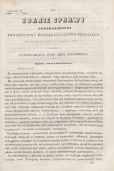 Okólniki Towarzystwa Demokratycznego Polskiego. 1840/1841, okólnik 15 ()