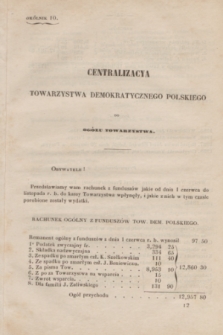 Okólniki Towarzystwa Demokratycznego Polskiego. 1842/1843, okólnik 10 (16 listopada 1843)