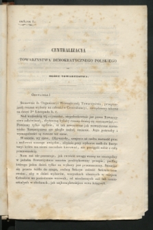 Okólniki Towarzystwa Demokratycznego Polskiego. 1843/1845, okólnik 6 () + dod.