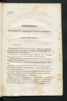 Okólniki Towarzystwa Demokratycznego Polskiego. 1843/1845, okólnik 7 (12 listopada 1844)