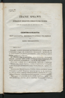 Okólniki Towarzystwa Demokratycznego Polskiego. 1843/1845, okólnik 10 (16 stycznia 1845)
