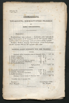 Okólniki Towarzystwa Demokratycznego Polskiego. 1845/1846, okólnik 7 (16 stycznia 1845/16 stycznia 1846)