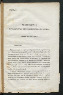 Okólniki Towarzystwa Demokratycznego Polskiego. 1845/1846, okólnik 2 (9 kwietnia 1846)