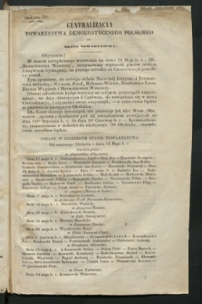 Okólniki Towarzystwa Demokratycznego Polskiego. 1846, okólnik 7 (3 czerwca) + dod.